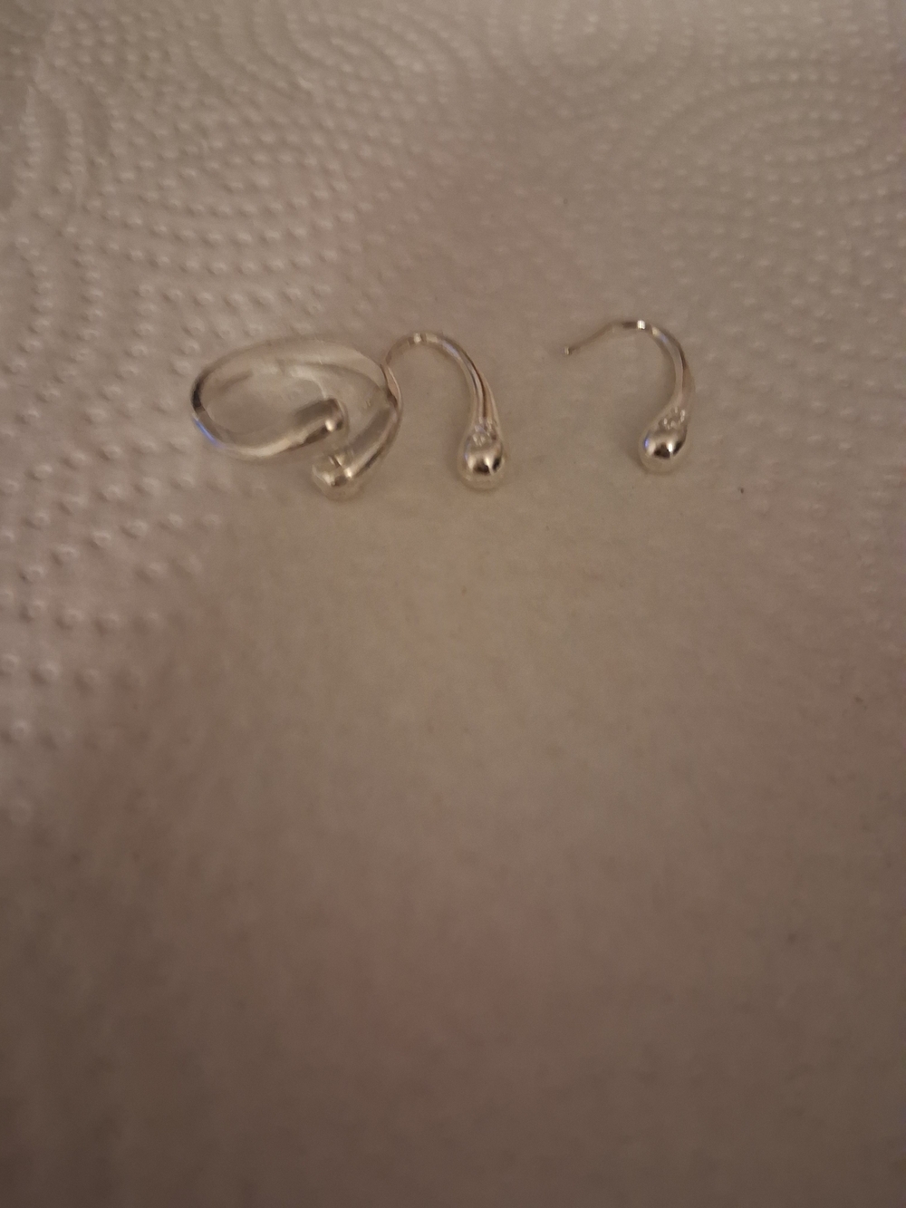 Delicate Silver Teardrop Hook Earrings - Minimal Everyday Style